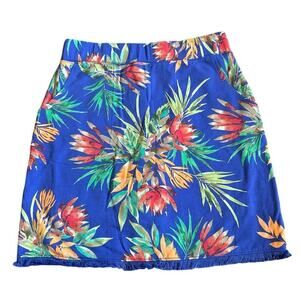 Women’s Belle Beach by Kim Gravel French Terry Blushing Beauty Fringe Skort XS